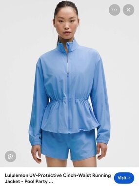 Lululemon UV protection cinch waist jacket